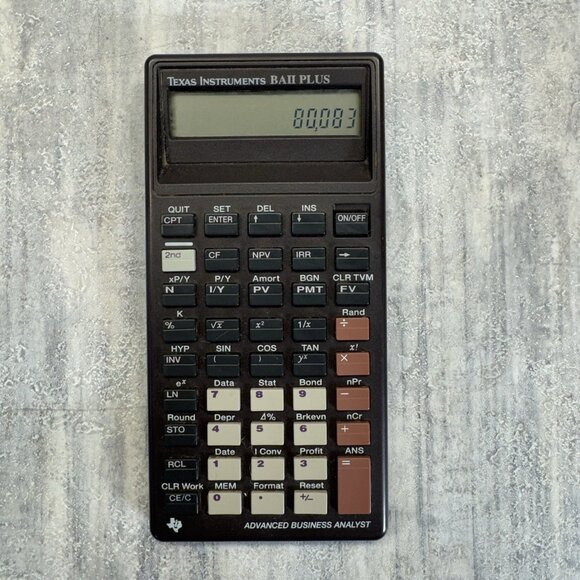 Texas Instruments TI BA 2 Plus Calculator Pro Financial/Business Analyst Vintage - Picture 3 of 7